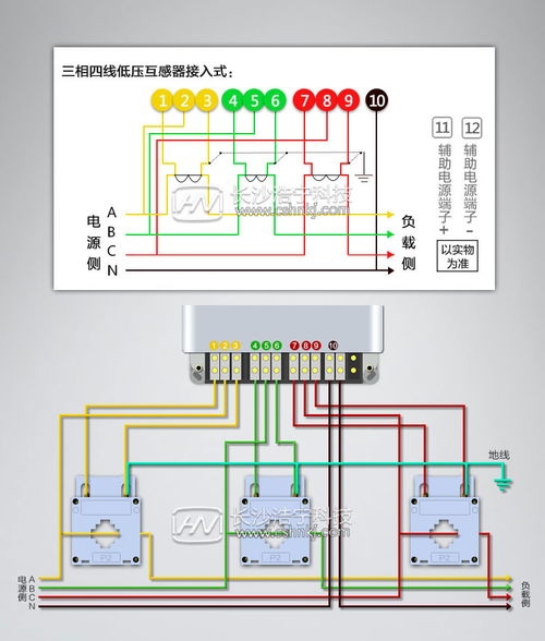 三相電表互感式接線方法